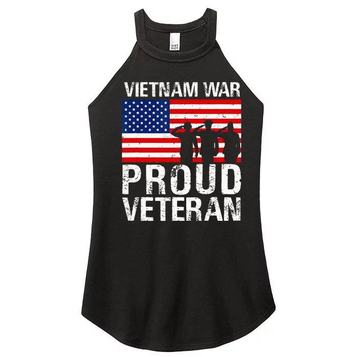 Proud Vietnam War Veteran Women’s Perfect Tri Rocker Tank