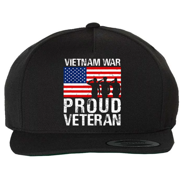 Proud Vietnam War Veteran Wool Snapback Cap