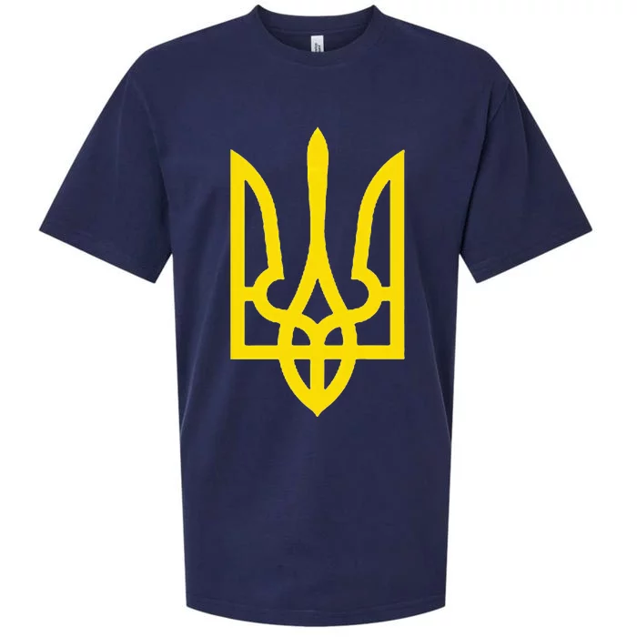 President Volodymyr Zelensky Ukraine Tryzub Trident Pride Sueded Cloud Jersey T-Shirt