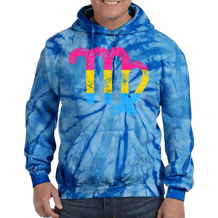 Pansexual Virgo Zodiac Sign Vintage Pansexual Pride Flag Gift Tie Dye Hoodie