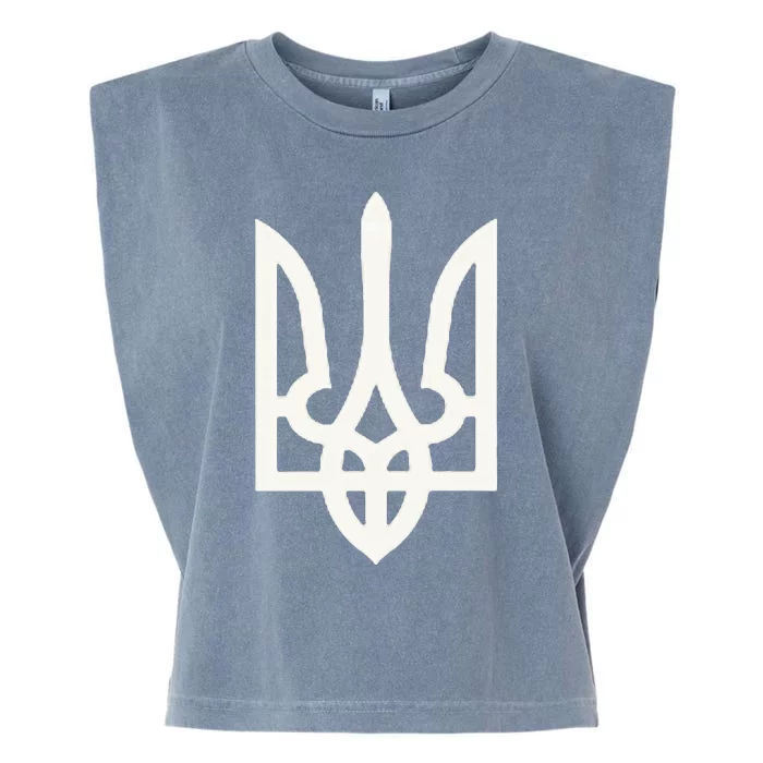 President Volodymyr Zelensky Ukrainian Trident Zelenskyy Garment-Dyed Women's Muscle Tee