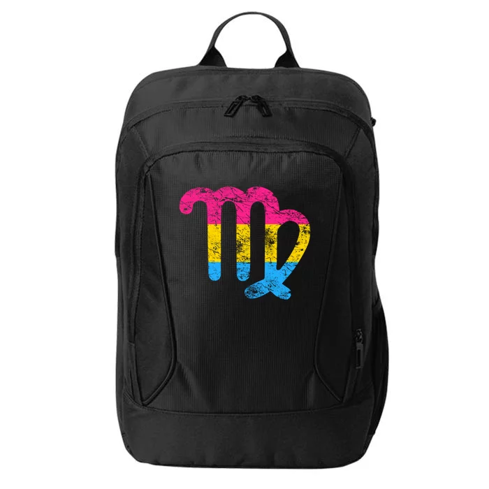 Pansexual Virgo Zodiac Sign Vintage Pansexual Pride Flag Gift City Backpack