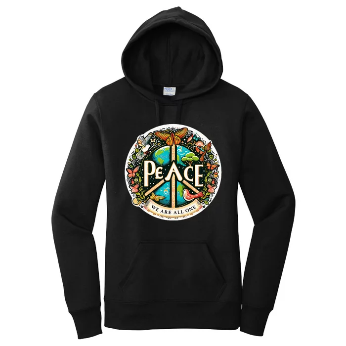 Peace We Are All One Women's Pullover Hoodie