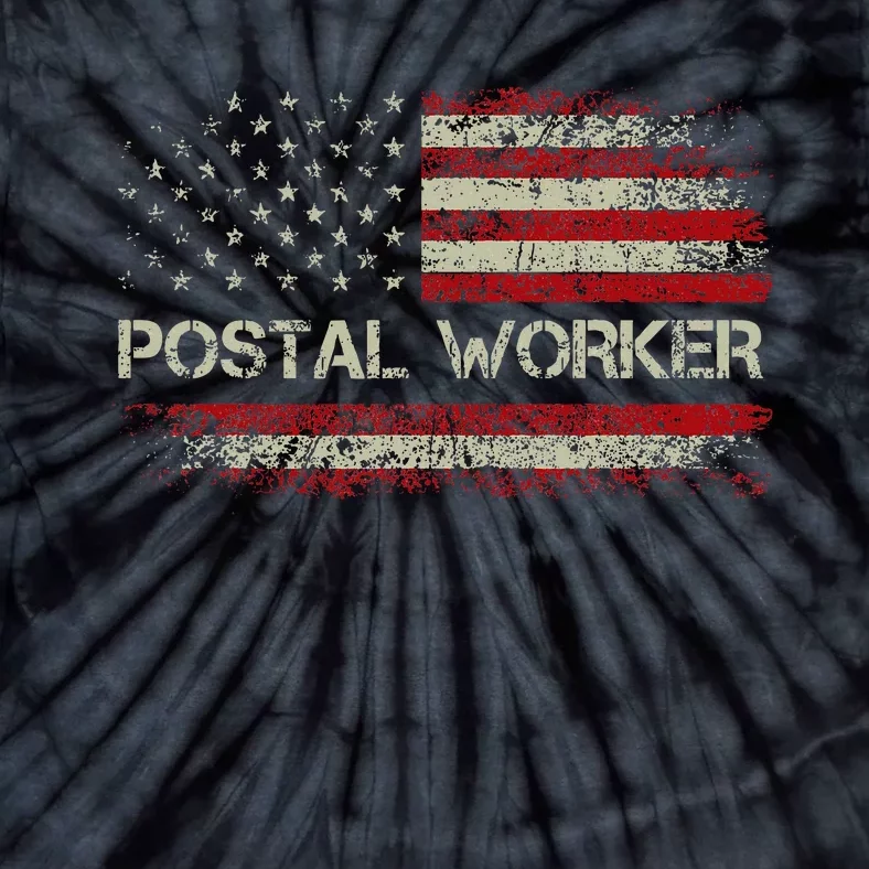 Postal Worker American Flag Us Postal Service Tie-Dye T-Shirt