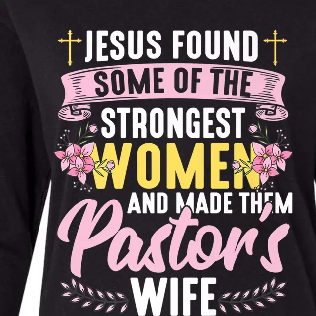 Pastor Wife Appreciation Church Christian Pastor Wife Premium Womens Cotton Relaxed Long Sleeve T-Shirt