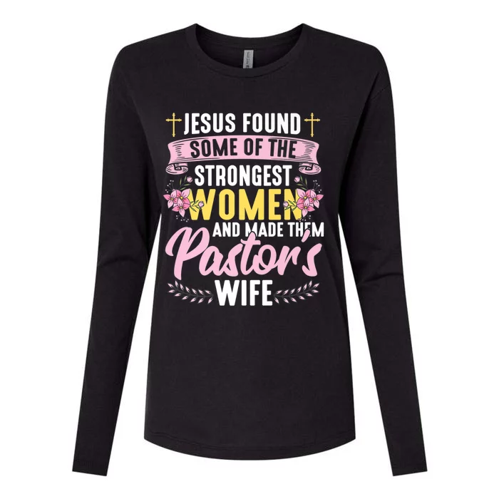 Pastor Wife Appreciation Church Christian Pastor Wife Premium Womens Cotton Relaxed Long Sleeve T-Shirt