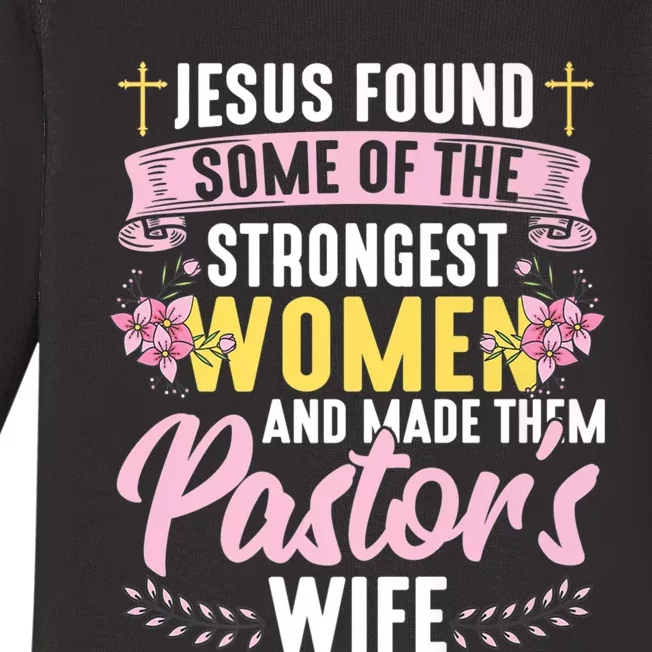 Pastor Wife Appreciation Church Christian Pastor Wife Premium Baby Long Sleeve Bodysuit