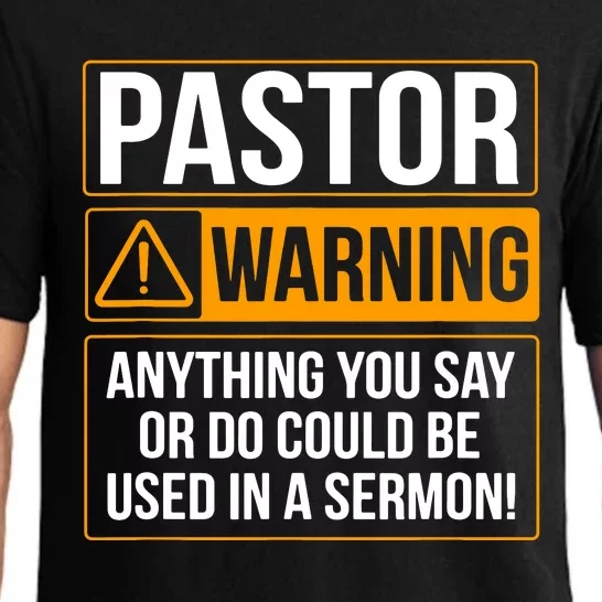 Pastor Warning Anything You Say Could Be Used In A Sermon Pajama Set