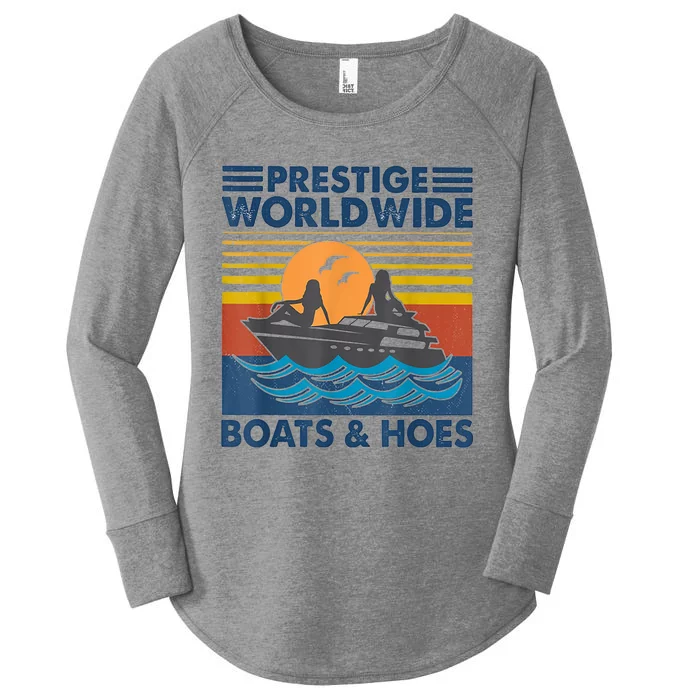 Prestige Worldwide Boats And Hoes Retro Vintage Women's Perfect Tri Tunic Long Sleeve Shirt