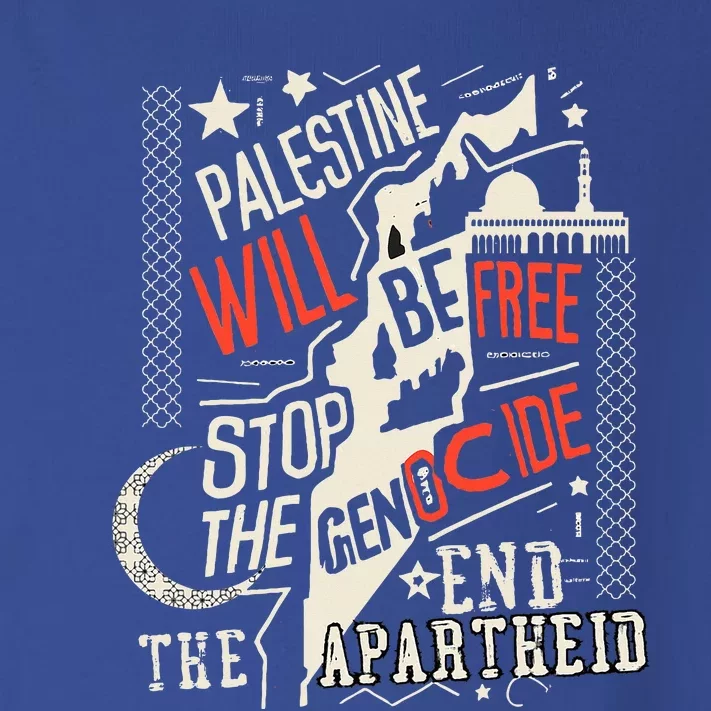 Palestine Will Be Free Stop The Genocide End The Apartheid Toddler Long Sleeve Shirt