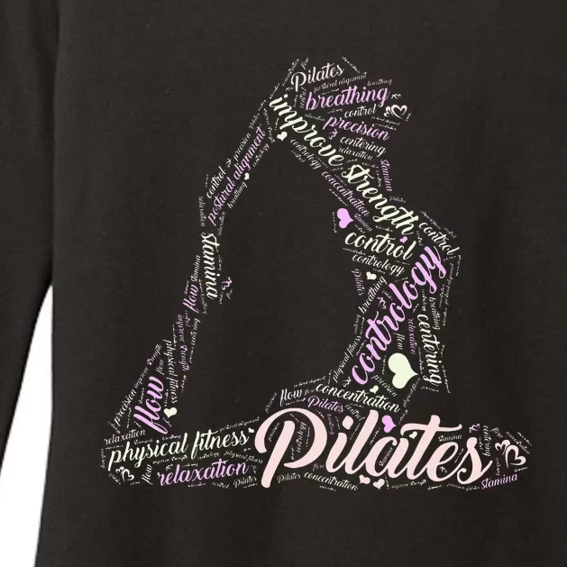 Pilates Wordcloud B Womens CVC Long Sleeve Shirt