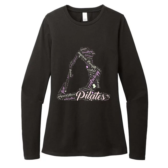 Pilates Wordcloud B Womens CVC Long Sleeve Shirt