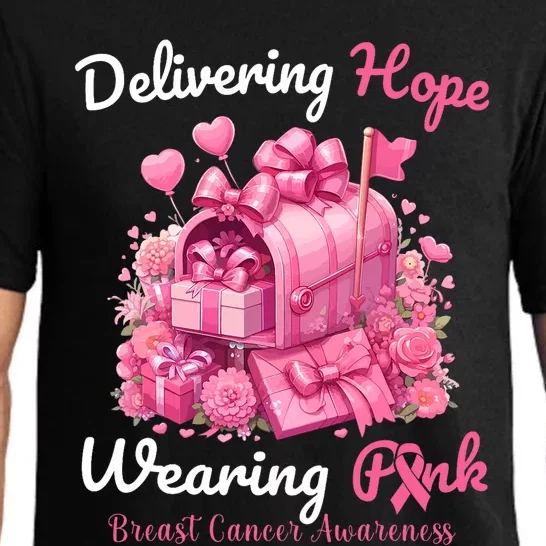 Postal Worker Breast Cancer Awareness October We Wear Pajama Set