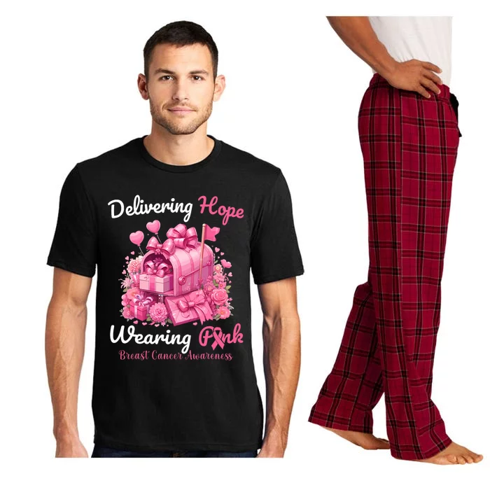 Postal Worker Breast Cancer Awareness October We Wear Pajama Set