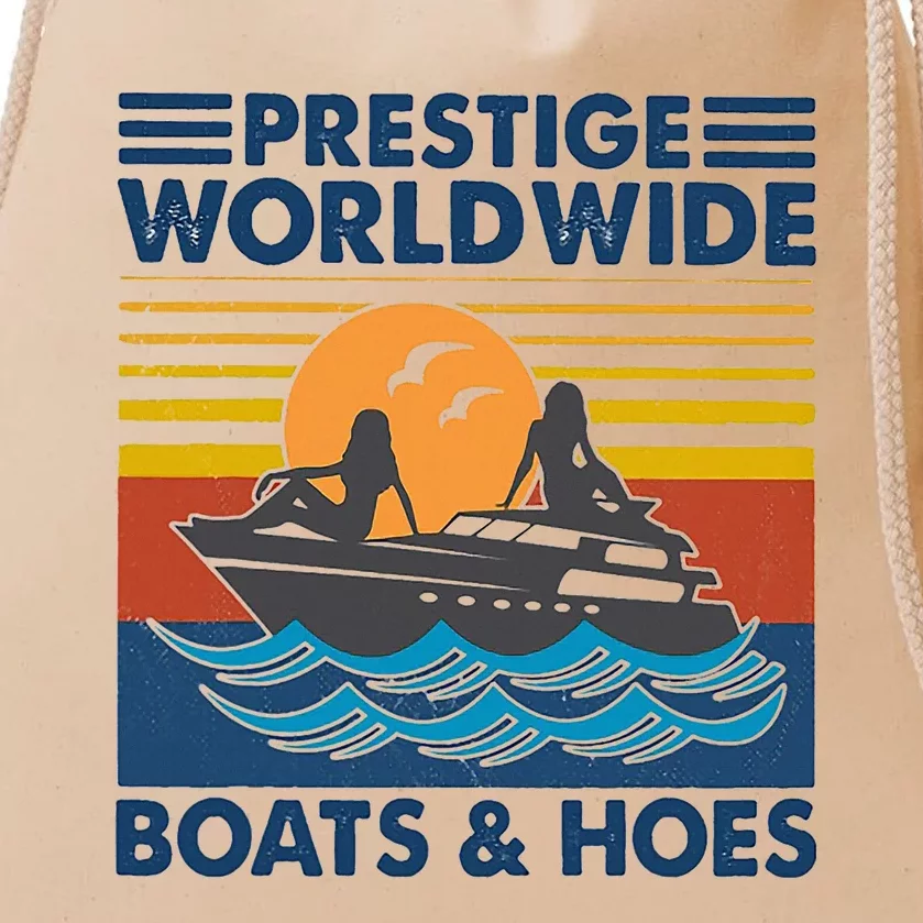 Prestige Worldwide Boats And Hoes Drawstring Bag