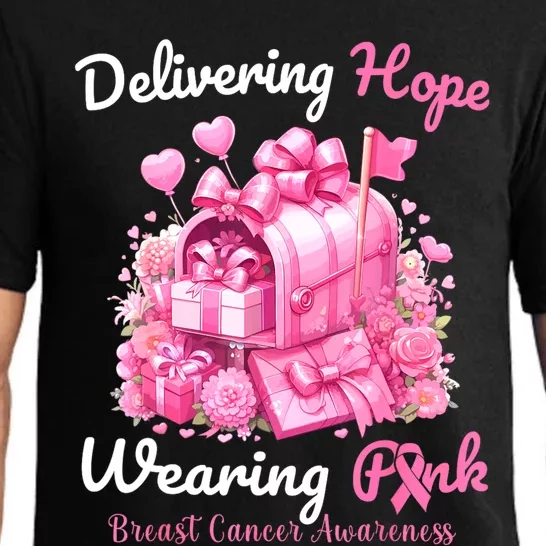 Postal Worker Breast Cancer Awareness October We Wear Pajama Set