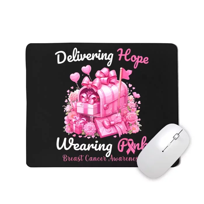 Postal Worker Breast Cancer Awareness October We Wear Mousepad