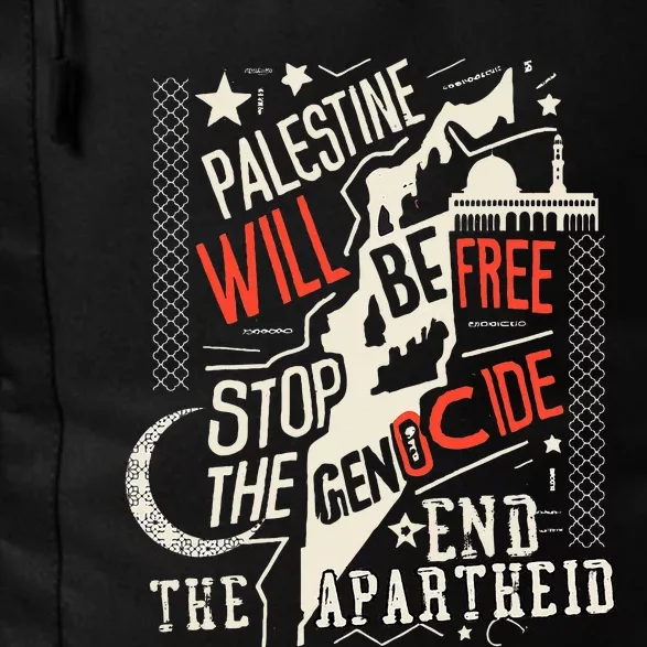 Palestine Will Be Free Stop The Genocide End The Apartheid Daily Commute Backpack