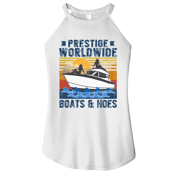 Prestige Worldwide Boats And Hoes Vintage Women’s Perfect Tri Rocker Tank