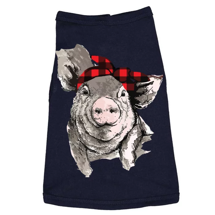 Pig With Bandana Caro Awesome Gift For Holidays Doggie Tank