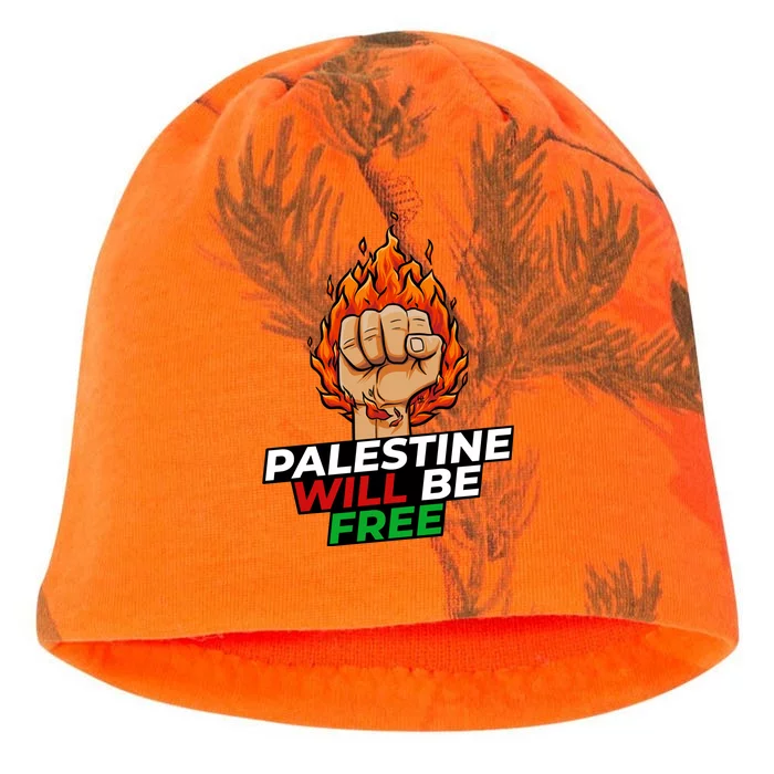 Palestine Will Be Free Kati - Camo Knit Beanie