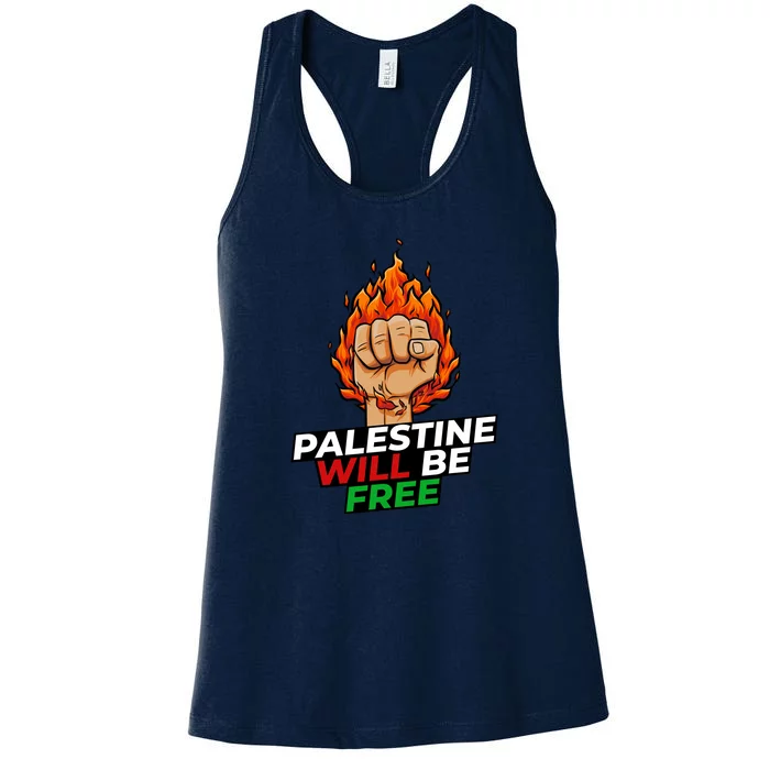 Palestine Will Be Free Women's Racerback Tank