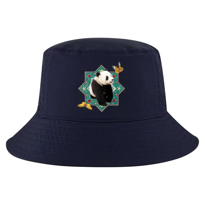 Panda With Butterflies Cool Comfort Performance Bucket Hat