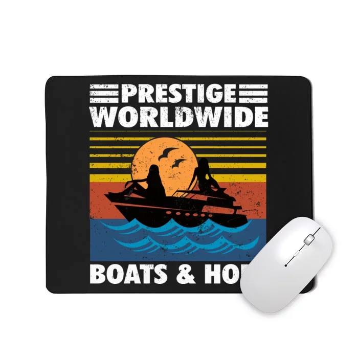 Prestige Worldwide Boats And Hoes Retro Vintage Mousepad