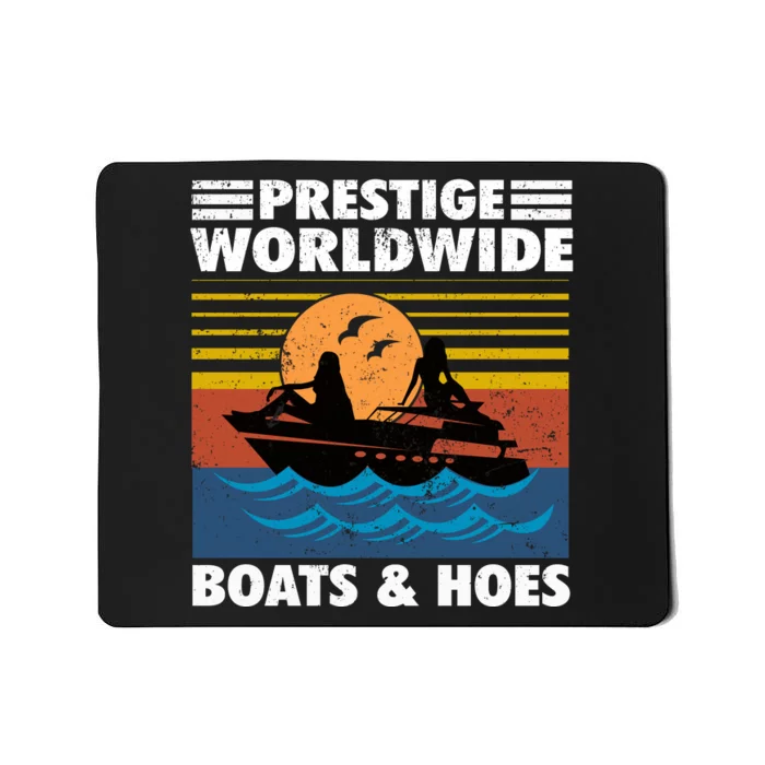 Prestige Worldwide Boats And Hoes Retro Vintage Mousepad