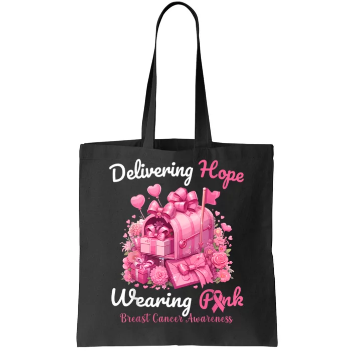 Postal Worker Breast Cancer Awareness Tote Bag