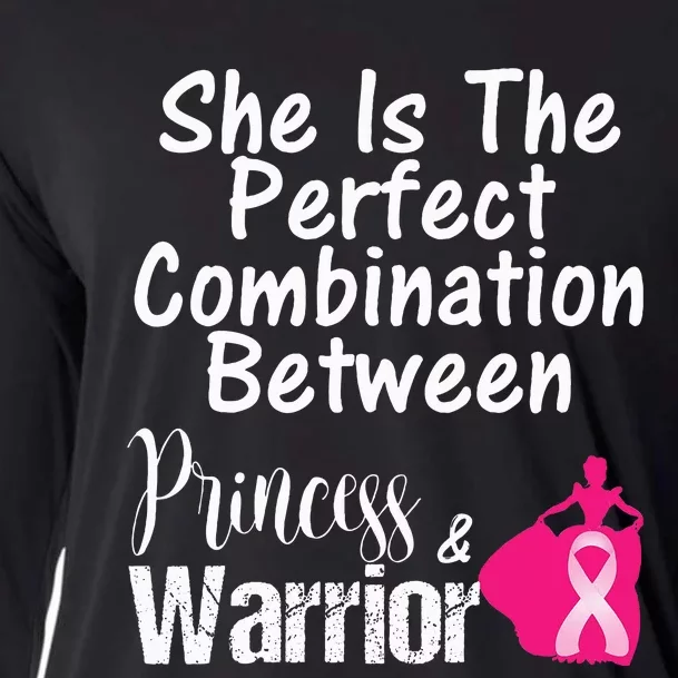 Princess Warrior Breast Cancer Survivor Gift Cooling Performance Long Sleeve Crew