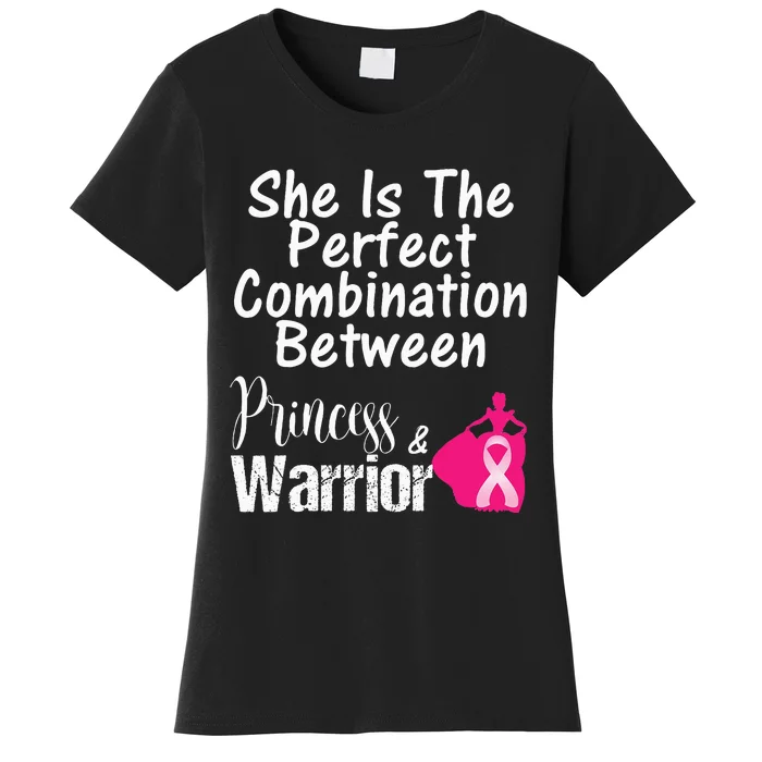 Princess Warrior Breast Cancer Survivor Gift Women's T-Shirt