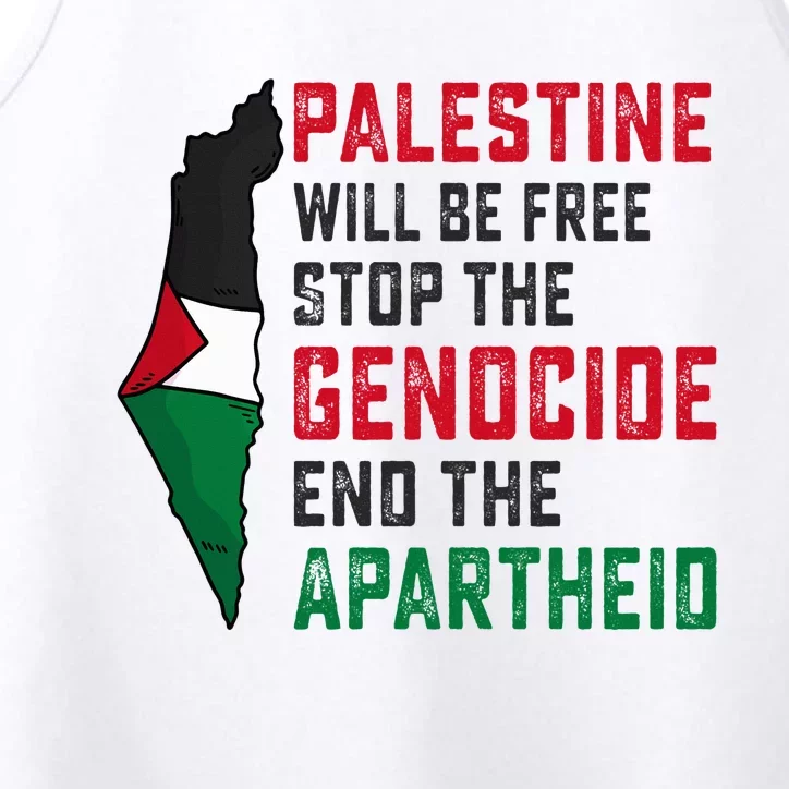 Palestine Will Be Free Stop The Genocide End The Apartheid Performance Tank