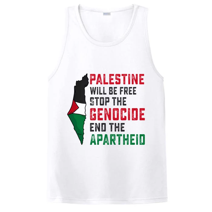 Palestine Will Be Free Stop The Genocide End The Apartheid Performance Tank