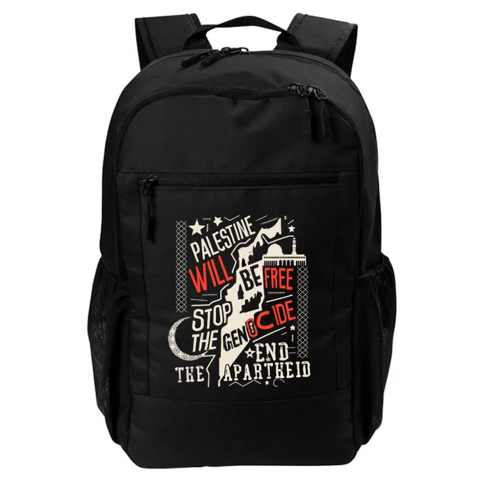 Palestine Will Be Free Stop The Genocide End The Apartheid Daily Commute Backpack