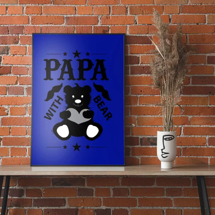 Papa With Bear Gift Poster