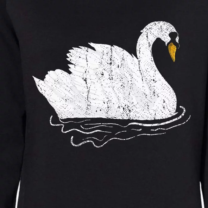 Pretty Wildlife Bird Beautiful Animal Lake Swan Womens California Wash Sweatshirt