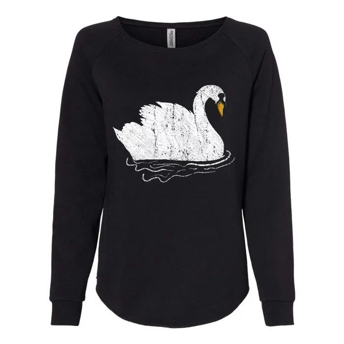 Pretty Wildlife Bird Beautiful Animal Lake Swan Womens California Wash Sweatshirt