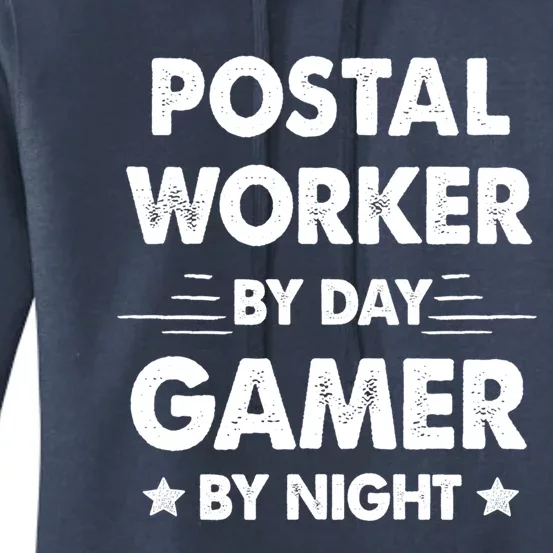 Postal Worker By Day Gamer By Night Great Gift Women's Pullover Hoodie