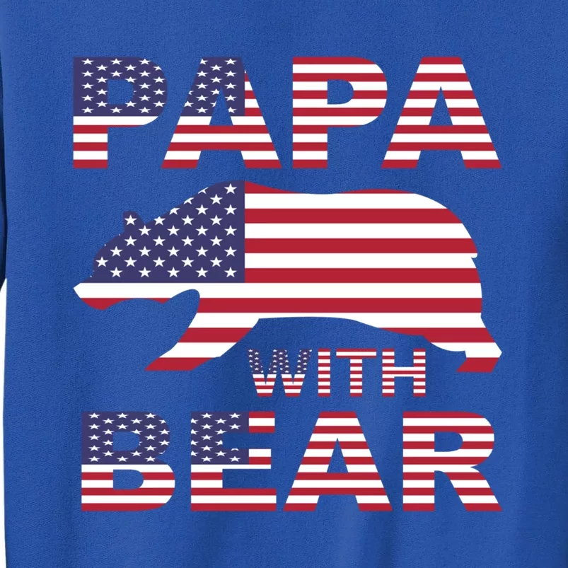 Papa With Bear Gift Tall Sweatshirt