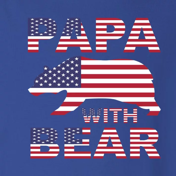 Papa With Bear Gift Toddler Long Sleeve Shirt