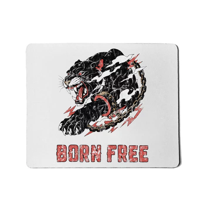 Panther With Chain Black History Month African American Mousepad