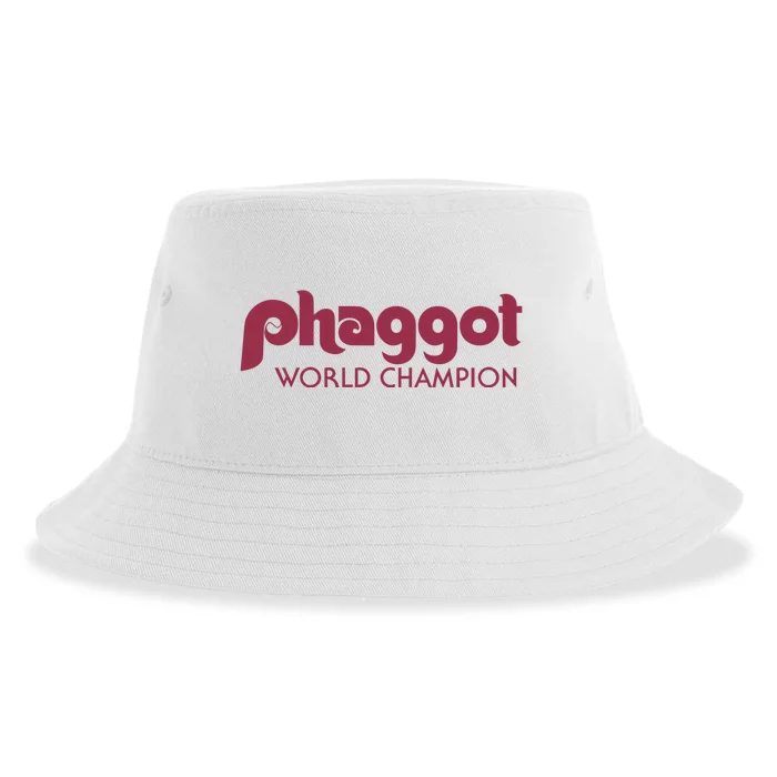 Phaggot World Champion Sustainable Bucket Hat