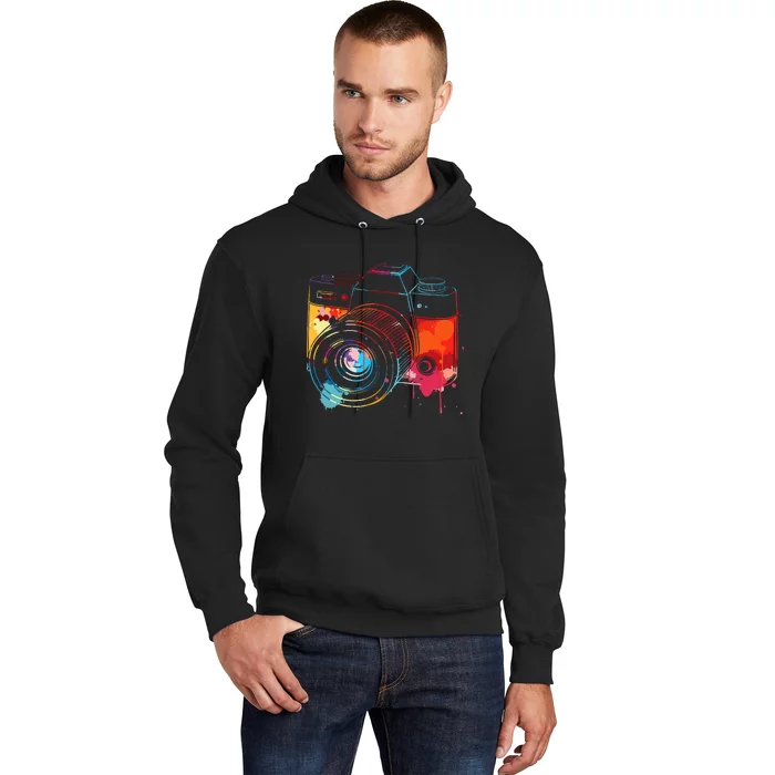 Photography Watercolor Camera Photographer Photo Hoodie