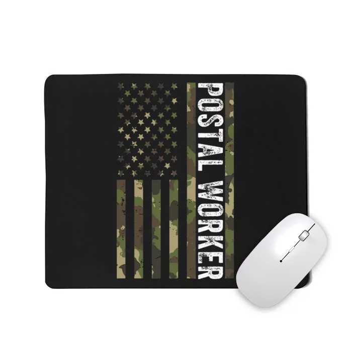 Postal Worker Camouflage American Flag Us Postal Service Mousepad