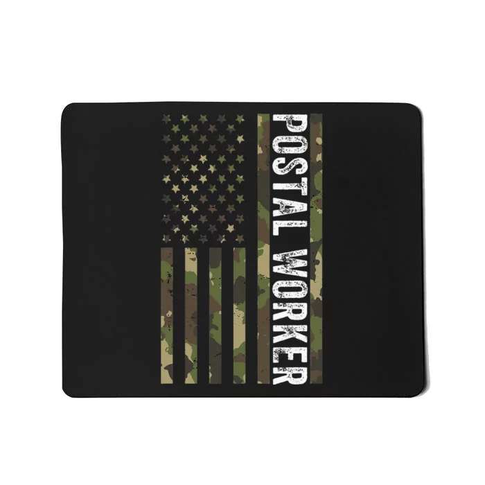 Postal Worker Camouflage American Flag Us Postal Service Mousepad