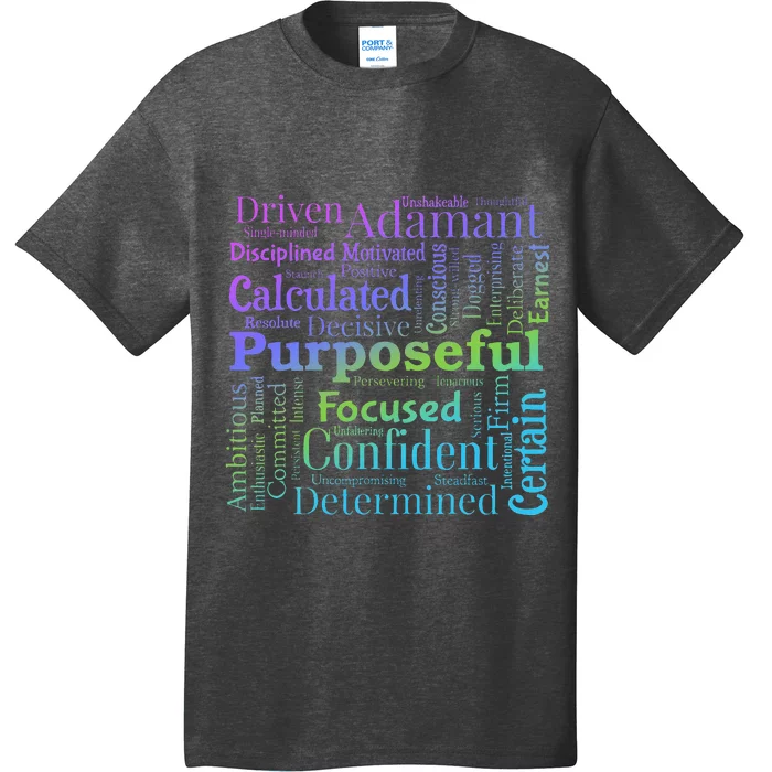 Purposeful Word Cloud Art Achiever Motivation Inspirational T-Shirt