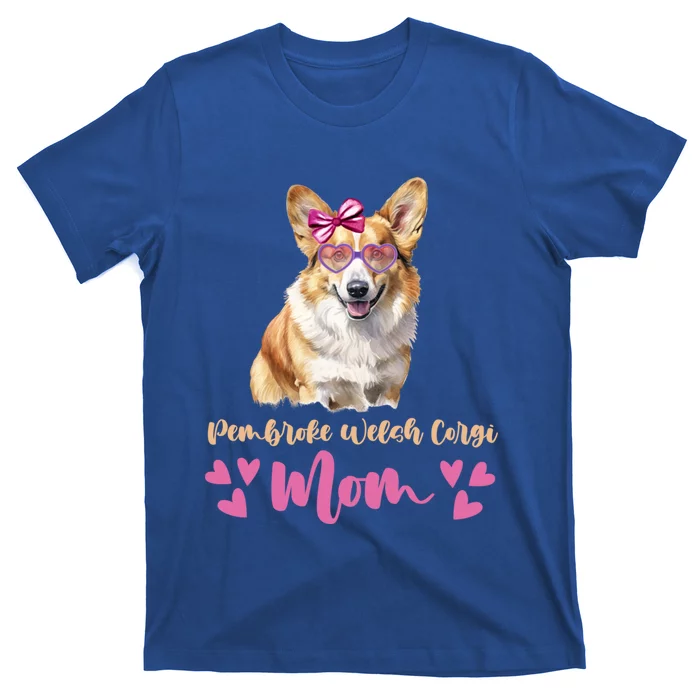 Pembroke Welsh Corgi Dog Mom Mothers Day Lover Dog Cool Gift T-Shirt