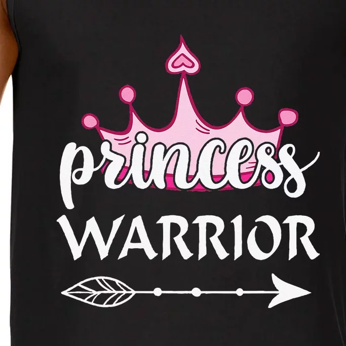 Princess Warrior Crown Pink Breast Cancer Awareness Fighting Comfort Colors® Tank Top