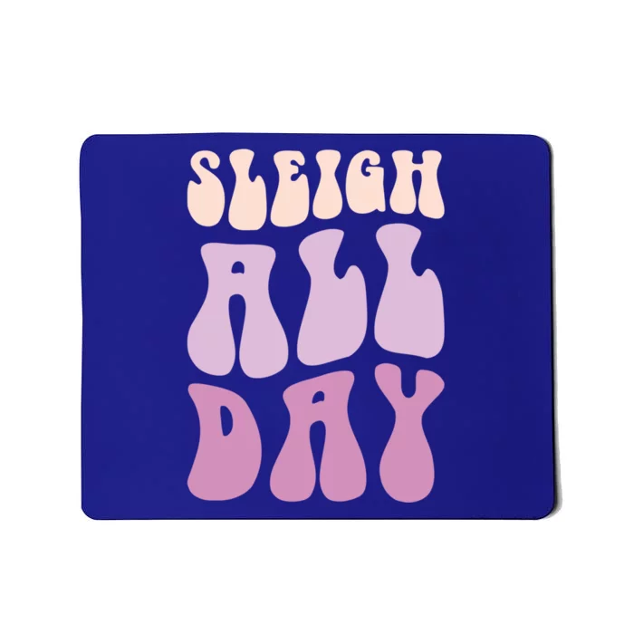 Pastel Winter Christmas Sleigh All Day Gift Mousepad